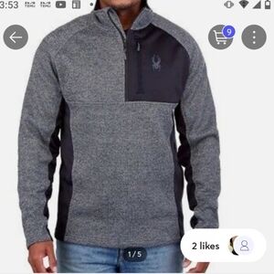 Spyder men's gait half zip jacket